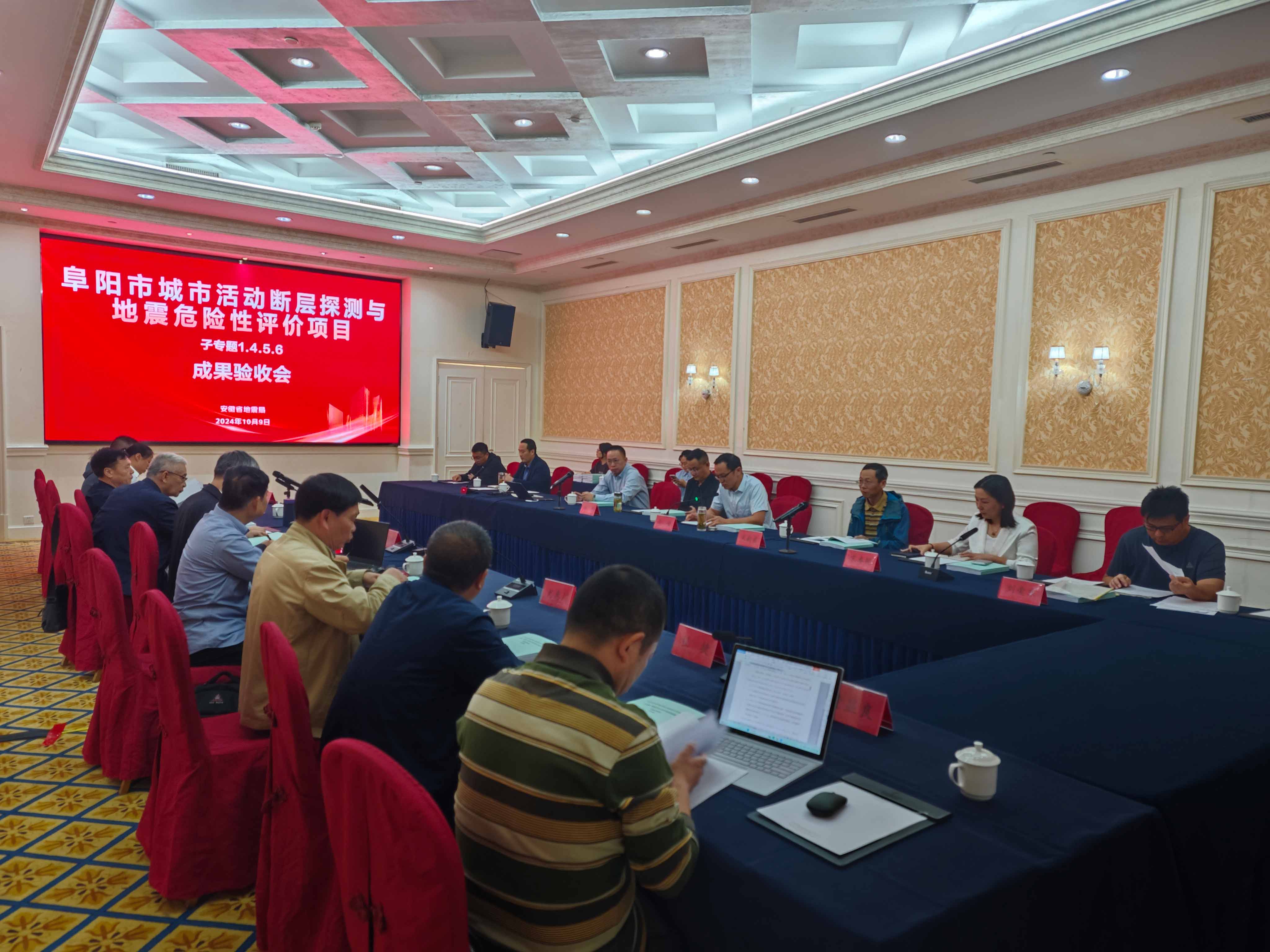 《阜阳市城市活动断层探测与地震危险性评价项目》进行子专题成果验收